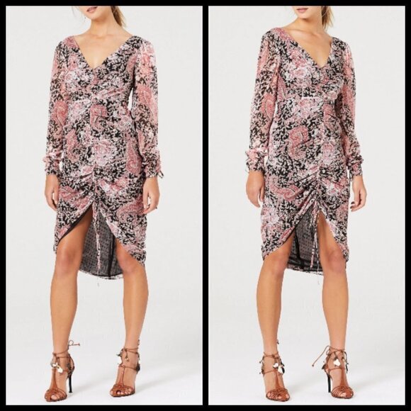 💕STEVIE MAY💕 What You Feel Midi Dress Paisley - Picture 4 of 16